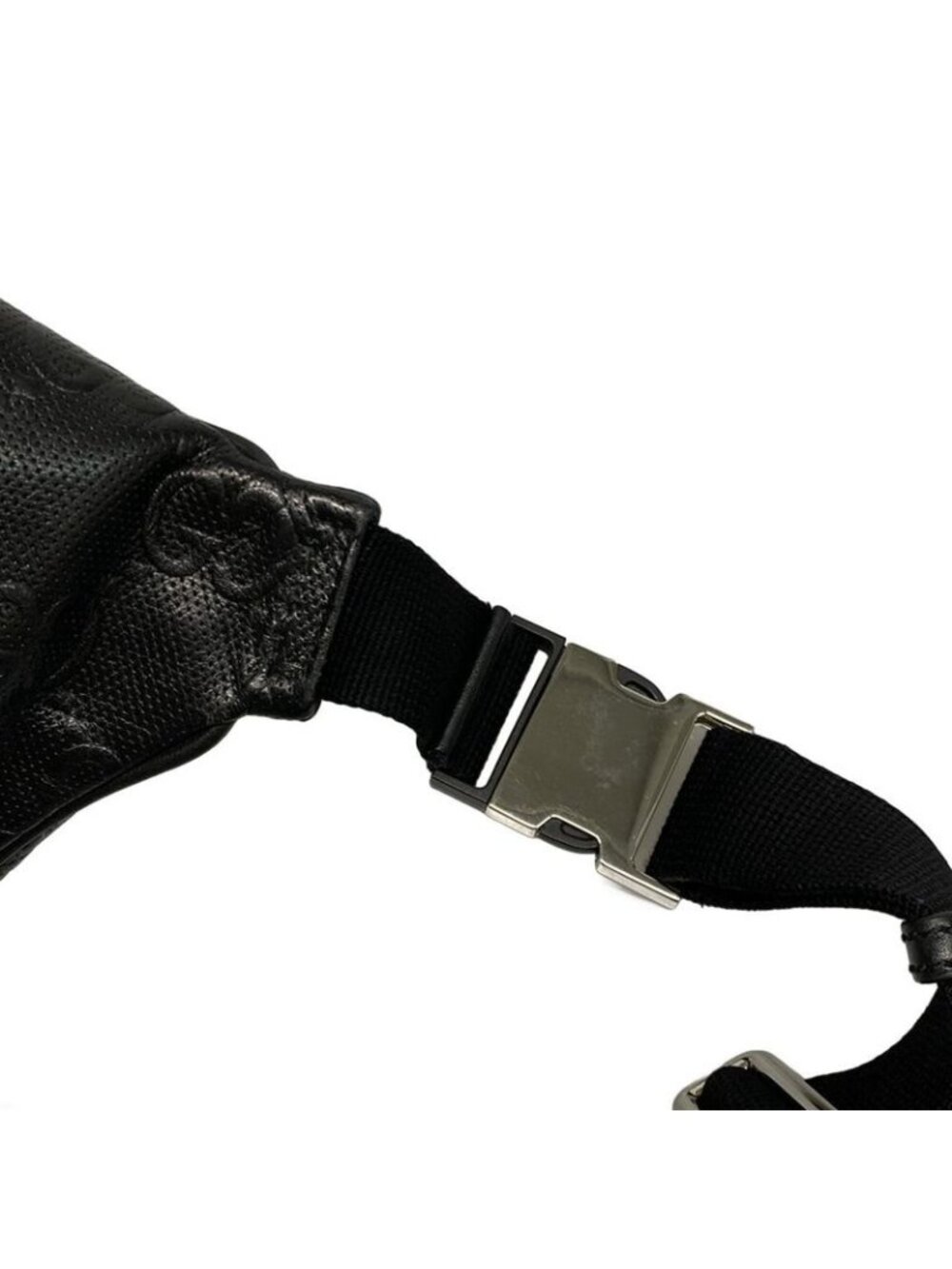 Gucci Waist Pouch Jumbo GG Large Belt Bag Black Leather - Picture 11 of 15